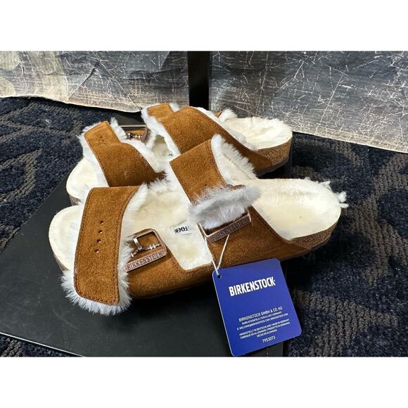 New BIRKENSTOCK Arizona ShearlingSuede Leather size 37